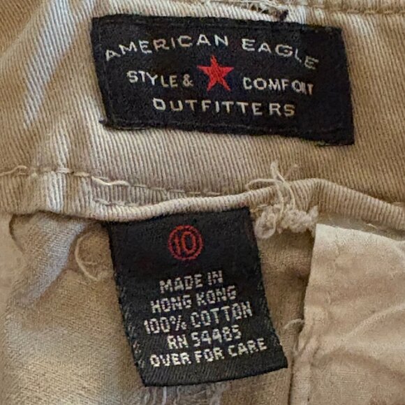 American Eagle Outfitters Tan Frayed Hem Shorts​​ - Picture 3 of 6